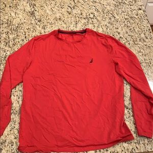 Men’s red nautica shirt. Like new